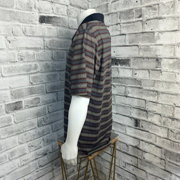 Greg Norman Play Dry Striped Golf Polo Shirt - Picture 6 of 8